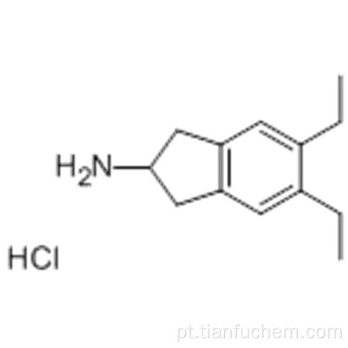 1H-Inden-2-amina, 5,6-dietil-2,3-di-hidro- cloridrato CAS 312753-53-0